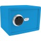 Χρηματοκιβώτιο με δακτυλικό αποτύπωμα και ηλεκτρονική κλειδαριά 16L διαστάσεων  25x35x25cm Olympia GOsafe σε μπλε χρώμα