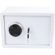 Χρηματοκιβώτιο με δακτυλικό αποτύπωμα και ηλεκτρονική κλειδαριά 16L διαστάσεων 25x35x25cm Olympia GOsafe σε λευκό χρώμα