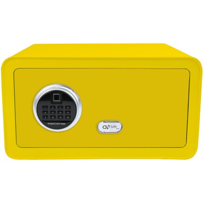 Χρηματοκιβώτιο με δακτυλικό αποτύπωμα και ηλεκτρονική κλειδαριά χωρητικότητας 28L διαστάσεων 23x43x35cm Olympia GOsafe σε κίτρινο χρώμα