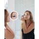Καθρέφτης Mirror 2 σε 1 με μεγεθυντικό καθρέφτη και φωτεινό στεφάνι x5 Lanaform 