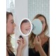 Καθρέφτης Mirror 2 σε 1 με μεγεθυντικό καθρέφτη και φωτεινό στεφάνι x5 Lanaform 