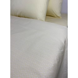 Παπλωματοθήκη υπέρδιπλη διαστάσεων 230x250cm σετ με 2 μαξιλαροθήκες σε χρώμα Iris Yellow