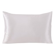 Μεταξωτή μαξιλαροθήκη σε κουτί δώρου Art 12042 διαστάσεων 50x70cm σε λευκό χρώμα