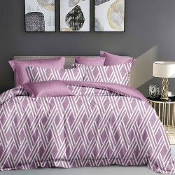 Σετ σεντόνια υπέρδιπλα Art 12055 Kiss διαστάσεων 230x260cm σε χρώμα λιλά Σετ σεντόνια υπέρδιπλα Art 12055 Kiss διαστάσεων 230x260cm σε χρώμα λιλά