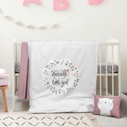 Σετ σεντόνια βρεφικά Cute Art 5191 διαστάσεων 120x160cm σε χρώμα ροζ Σετ σεντόνια βρεφικά Cute Art 5191 διαστάσεων 120x160cm σε χρώμα ροζ