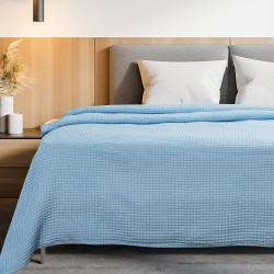 Κουβέρτα μονή Tender ζακάρ Art 12300 διαστάσεων 230x260cm σε σιέλ χρώμα Κουβέρτα μονή Tender ζακάρ Art 12300 διαστάσεων 230x260cm σε σιέλ χρώμα