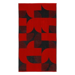 Πετσέτα θαλάσσης Art 2214 διαστάσεων 86x160cm σε χρώμα κόκκινο με σχέδια Πετσέτα θαλάσσης Art 2214 διαστάσεων 86x160cm σε χρώμα κόκκινο με σχέδια