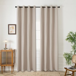 Ύφασμα κουρτίνας Blackout jacquard σκίασης Glare Art 8444 Φ280 σε μπεζ χρώμα Ύφασμα κουρτίνας Blackout jacquard σκίασης Glare Art 8444 Φ280 σε μπεζ χρώμα