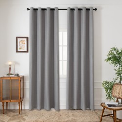 Ύφασμα κουρτίνας Blackout jacquard σκίασης Glare Art 8444 Φ280 σε χρώμα γκρι  Ύφασμα κουρτίνας Blackout jacquard σκίασης Glare Art 8444 Φ280 σε χρώμα γκρι