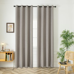 Κουρτίνα μεσαίας σκίασης με 8 μεταλλικούς κρίκους Illusion Art 8445 διαστάσεων 140x270cm σε γκρι χρώμα Κουρτίνα μεσαίας σκίασης με 8 μεταλλικούς κρίκους Illusion Art 8445 διαστάσεων 140x270cm σε γκρι χρώμα