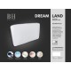 Μαξιλάρι ύπνου Dream Land Memory Foam Art 4081 μέτριο διαστάσεων 65x40+14cm σε λευκό χρώμα