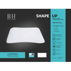 Μαξιλάρι ύπνου Shape Up Memory Foam Art 4083 μέτριο διαστάσεων 60x40+12cm σε λευκό χρώμα