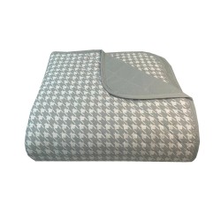 Κουβερλί υπέρδιπλα Lidia σε χρώμα Pied De Poule Grey διαστάσεων 2,20x2,40cm