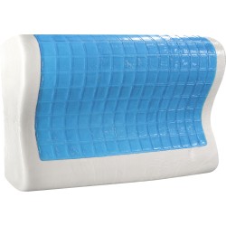 Μαξιλάρι ύπνου Gel Memory Foam Art 4028 μέτριο διαστάσεων 58x38x12cm σε λευκό χρώμα