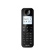 Ασύρματο τηλέφωνο με ανοιχτή ακρόαση, φωτιζόμενη οθόνη, φραγή κλήσεων και 50 μνήμες Philips D2701B/GRS σε μαύρο χρώμα