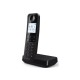 Ασύρματο τηλέφωνο με ανοιχτή ακρόαση, φωτιζόμενη οθόνη, φραγή κλήσεων και 50 μνήμες Philips D2701B/GRS σε μαύρο χρώμα
