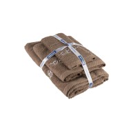 Σετ πετσέτες 450gr σετ με 3 τεμάχια σε χρώμα  Light Cigar Design 4 Σετ πετσέτες 450gr σετ με 3 τεμάχια σε χρώμα  Light Cigar Design 4