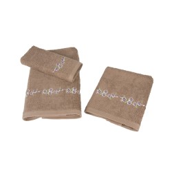 Σετ πετσέτες 450gr σετ με 3 τεμάχια σε χρώμα  Light Cigar Design 4