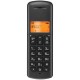 Μαύρο ασύρματο τηλέφωνο με φωτιζόμενη οθόνη call block Do Not Disturb και 50 μνήμες Motorola E221