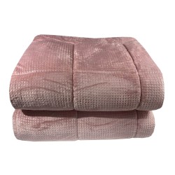 Κουβερτοπάπλωμα υπέρδιπλο διαστάσεων 2,20x2,40cm σε χρώμα Dusty Rose