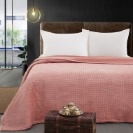 Κουβέρτα μονόχρωμη μονή Fleece Art 11551 διαστάσεων 160x220cm σε ροδακινί