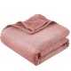 Κουβέρτα μονόχρωμη υπέρδιπλη Fleece Art 11551 διαστάσεων 220x240cm σε ροδακινί χρώμα