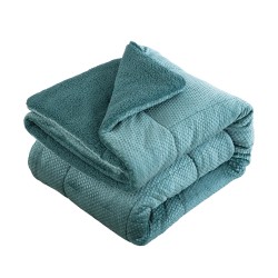 Κουβερτοπάπλωμα king size Art 11560 διαστάσεων 240x260cm σε χρώμα πετρόλ