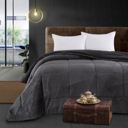 Κουβερτοπάπλωμα king size Art 11561 διαστάσεων 240x260cm σε ανθρακί χρώμα Κουβερτοπάπλωμα king size Art 11561 διαστάσεων 240x260cm σε ανθρακί χρώμα