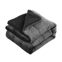 Κουβερτοπάπλωμα μονό Art 11561 διαστάσεων 160x240cm σε ανθρακί χρώμα