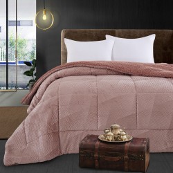 Κουβερτοπάπλωμα king size Art 11563 διαστάσεων 240x260cm σε χρώμα σάπιο μήλο Κουβερτοπάπλωμα king size Art 11563 διαστάσεων 240x260cm σε χρώμα σάπιο μήλο