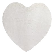 Πατάκι Rabbit Art 9640 σε σχήμα καρδιά διαστάσεων 100x100cm σε λευκό  Πατάκι Rabbit Art 9640 σε σχήμα καρδιά διαστάσεων 100x100cm σε λευκό