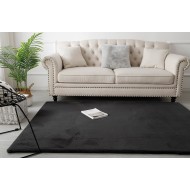 Χαλί Rabbit σε χρώμα μαύρο Art 9644 διαστάσεων 133x190cm