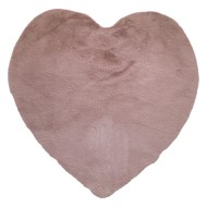 Πατάκι Rabbit Art 9645 σε σχήμα καρδιά διαστάσεων 100x100cm σε χρώμα αμέθυστος