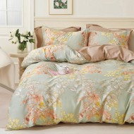 Σετ σεντόνια υπέρδιπλα Art 12137 Sofia διαστάσεων 230x260cm σε χρώμα βεραμάν