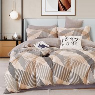 Σετ σεντόνια υπέρδιπλα Art 12138 Mary διαστάσεων 230x260cm σε χρώμα μπεζ