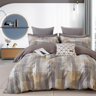 Σετ σεντόνια υπέρδιπλα Art 12140 Sarla διαστάσεων 230x260cm σε χρώμα γκρι Σετ σεντόνια υπέρδιπλα Art 12140 Sarla διαστάσεων 230x260cm σε χρώμα γκρι