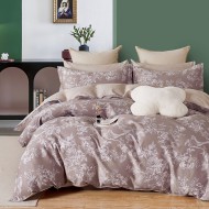 Σετ σεντόνια υπέρδιπλα Art 12147 Oneal διαστάσεων 230x260cm σε χρώμα μόκα