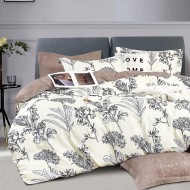 Σετ σεντόνια υπέρδιπλα Art 12154 Joan διαστάσεων 230x260cm σε χρώμα μπεζ