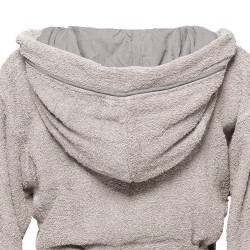 Μπουρνούζι με κουκούλα Art 3423 σε χρώμα γκρι νούμερο Large