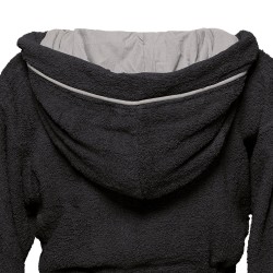 Μπουρνούζι με κουκούλα Art 3424 σε χρώμα μαύρο νούμερο Small