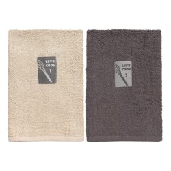 Ποτηρόπανα σετ 2τμχ Art 8291 διαστάσεων 40x60cm σε χρώμα μπεζ και αθρακί Ποτηρόπανα σετ 2τμχ Art 8291 διαστάσεων 40x60cm σε χρώμα μπεζ και αθρακί