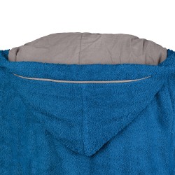 Μπουρνούζι παιδικό με κουκούλα Art 3433 σε χρώμα μπλε σε νούμερο 4-6