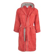 Μπουρνούζι παιδικό με κουκούλα Art 3434 σε χρώμα κοραλί σε νούμερο 4-6