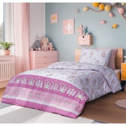 Σετ πάπλωμα μονό Mirabelle Art 6233 διαστάσεων 160x240cm σε χρώμα λιλά Σετ πάπλωμα μονό Mirabelle Art 6233 διαστάσεων 160x240cm σε χρώμα λιλά