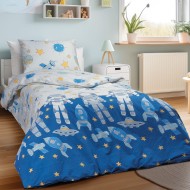 Σετ σεντόνια μονά Luke Art 6235 διαστάσεων 170x260cm σε χρώμα μπλε Σετ σεντόνια μονά Luke Art 6235 διαστάσεων 170x260cm σε χρώμα μπλε