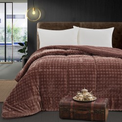 Κουβερτοπάπλωμα king size Art 12512 διαστάσεων 240x260cm σε χρώμα σάπιο μήλο Κουβερτοπάπλωμα king size Art 12512 διαστάσεων 240x260cm σε χρώμα σάπιο μήλο