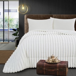 Κουβερτοπάπλωμα μονό Art 12520 διαστάσεων 160x240cm σε χρώμα λευκό Κουβερτοπάπλωμα μονό Art 12520 διαστάσεων 160x240cm σε χρώμα λευκό