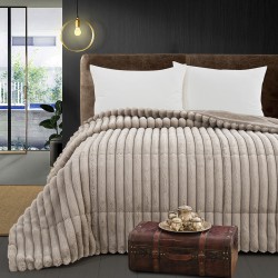 Κουβερτοπάπλωμα μονό Art 12521 διαστάσεων 160x240cm σε χρώμα μπεζ Κουβερτοπάπλωμα μονό Art 12521 διαστάσεων 160x240cm σε χρώμα μπεζ