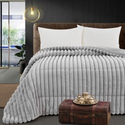Κουβερτοπάπλωμα μονό Art 12522 διαστάσεων 160x240cm σε χρώμα γκρι Κουβερτοπάπλωμα μονό Art 12522 διαστάσεων 160x240cm σε χρώμα γκρι