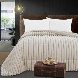Κουβερτοπάπλωμα μονό Art 12523 διαστάσεων 160x240cm σε χρώμα εκρού Κουβερτοπάπλωμα μονό Art 12523 διαστάσεων 160x240cm σε χρώμα εκρού
